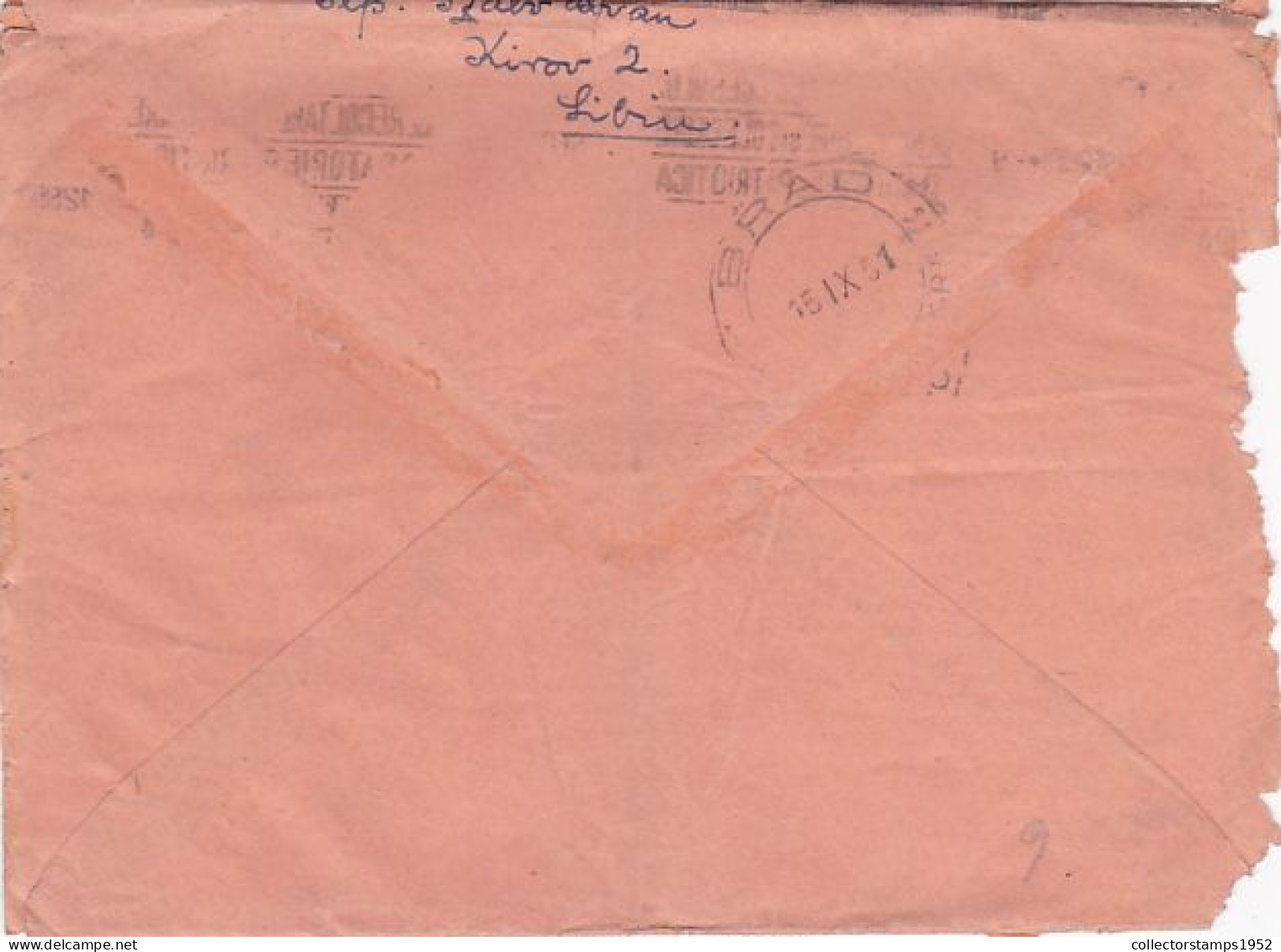 TOUR OF ROMANIA- CYCLING, BIKE, STAMP ON COVER, 1951, ROMANIA - Briefe U. Dokumente