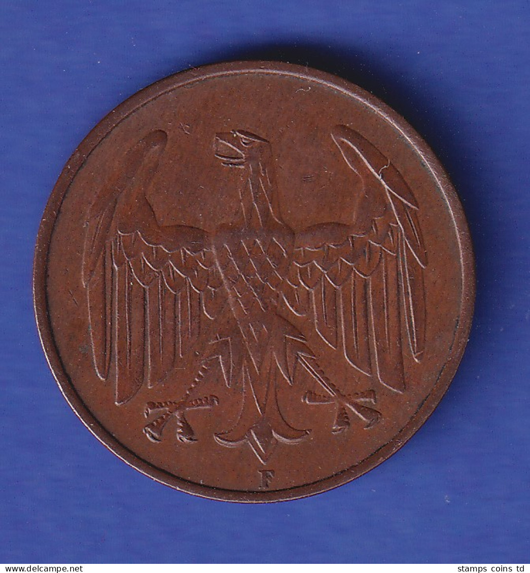 Deutsches Reich Kursmünze 4 Reichspfennig 1932 F Vz - Andere & Zonder Classificatie