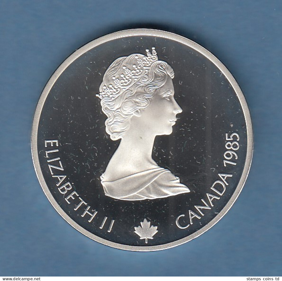 Kanada Olympische Spiele Calgary 1988 Silbermünze 20 Dollar Eischnellauf PP - Canada