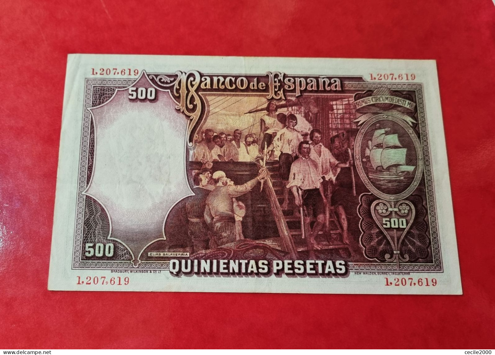 BILLETE ESPAÑA 500 PESETAS 1931 EBC- / XF SPAIN BANKNOTE *COMPRAS MULTIPLES CONSULTAR*1207 - 500 Pesetas