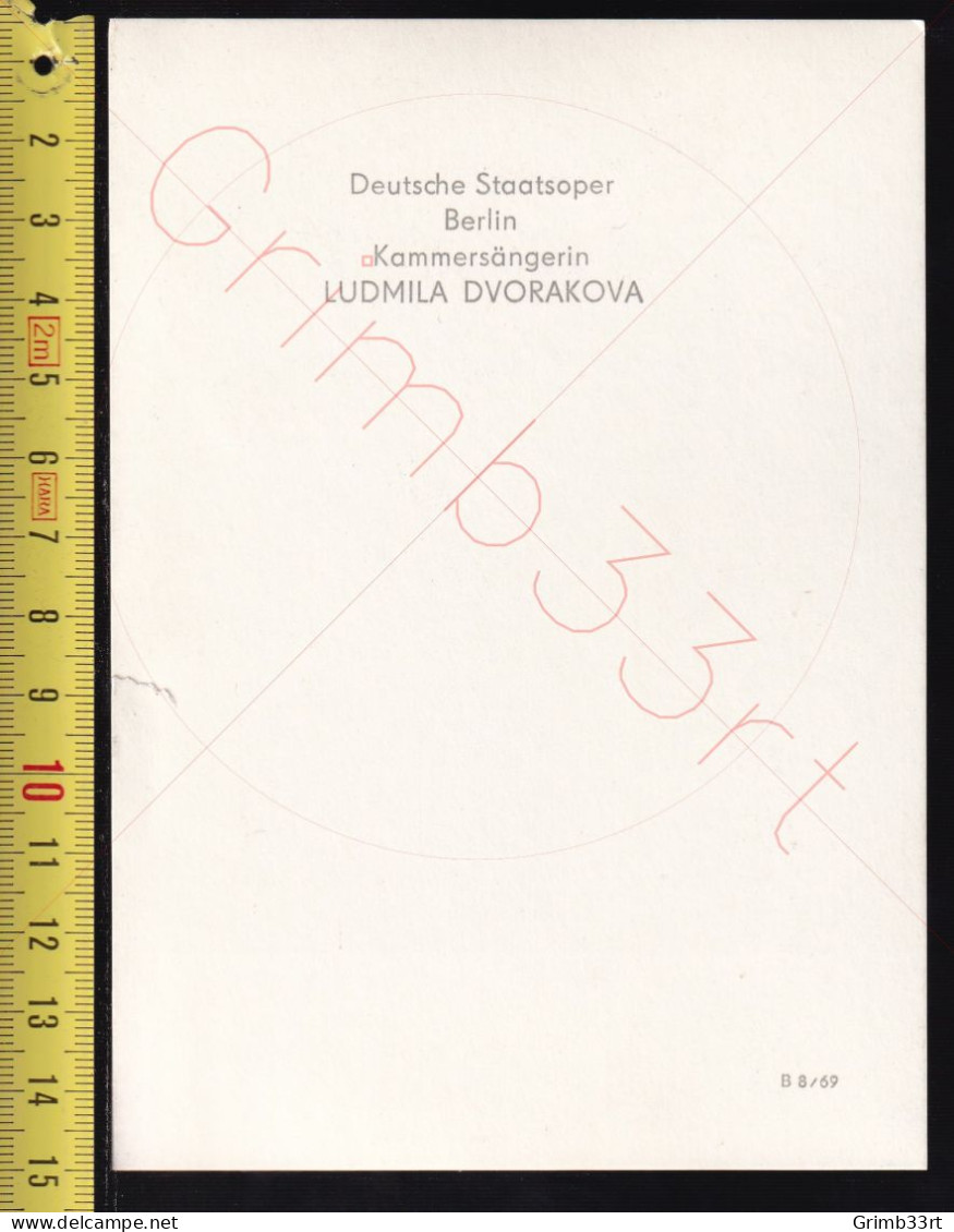 Ludmila Dvorakova - Opera - GESIGNEERD / SIGNATURE - Foto - Sänger Und Musiker