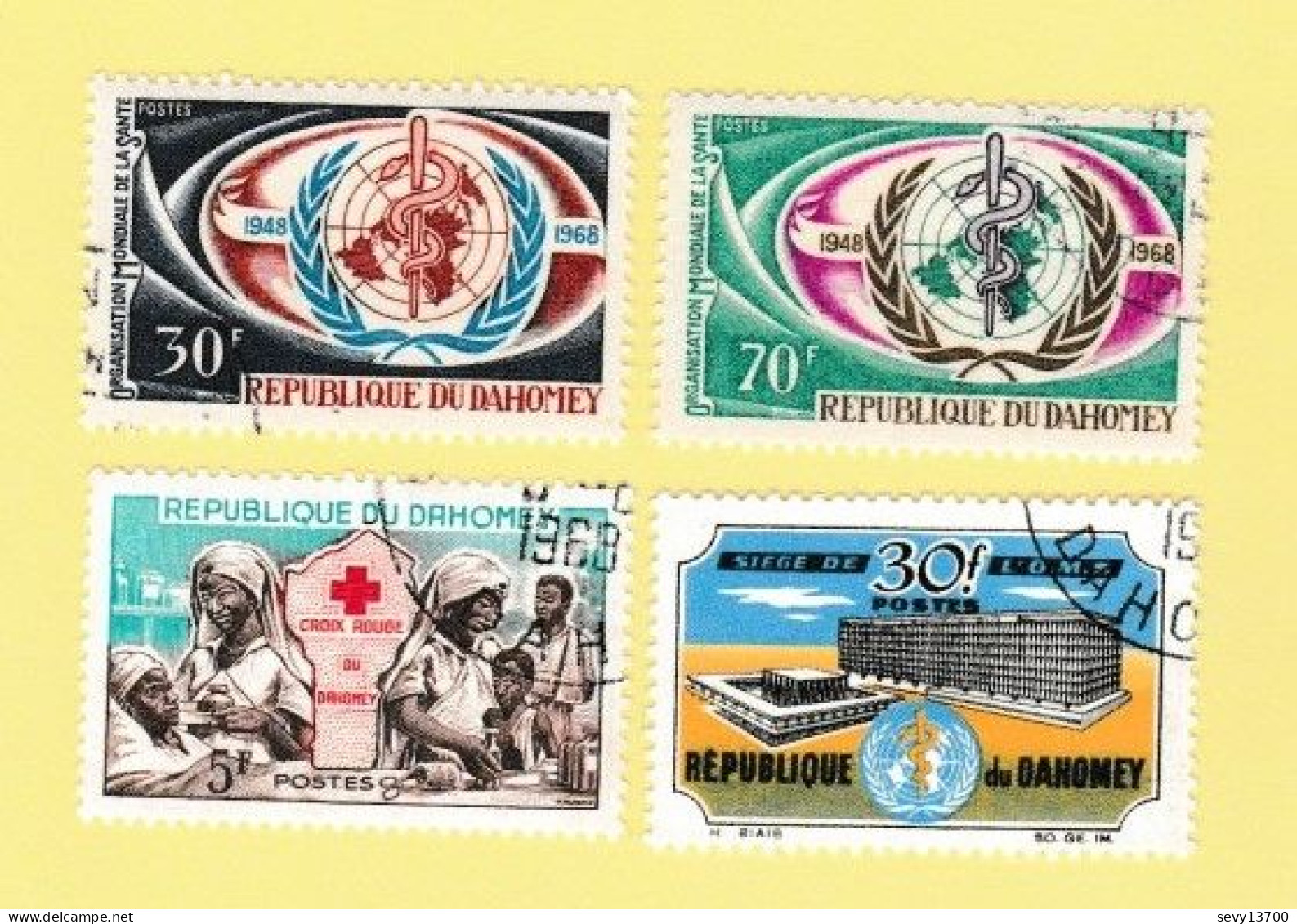 Dahomey Lot De 29 Timbres Dont 25 Neufs Mais Oblitérés - - Benin – Dahomey (1960-...)