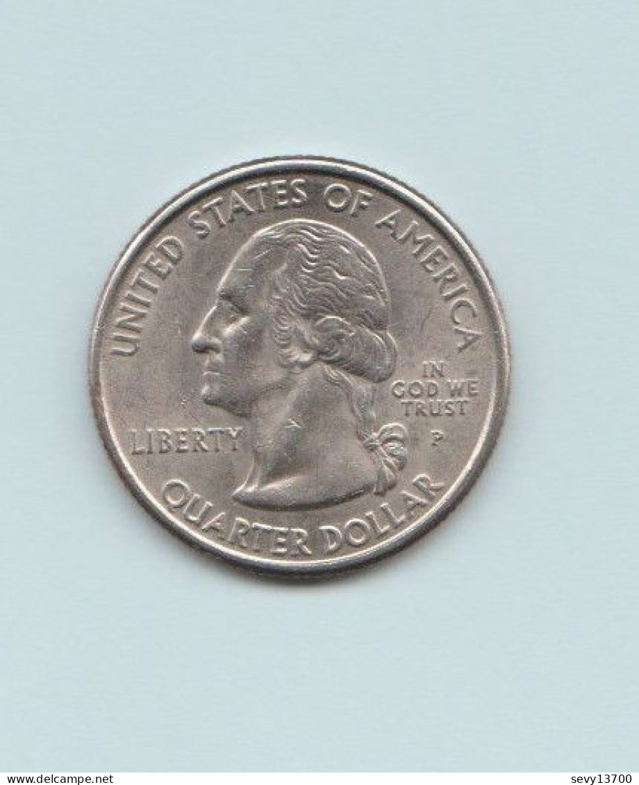 USA - Etats Unis 6 Quarter Dollar (1/4 DOLLAR) 2001 2002 2003 New York Caroline Du Nord Alabama Arkansas Texas Wisconsin - 1999-2009: State Quarters