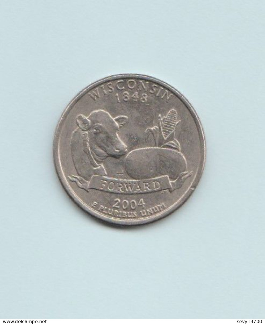 USA - Etats Unis 6 Quarter Dollar (1/4 DOLLAR) 2001 2002 2003 New York Caroline du Nord Alabama Arkansas Texas Wisconsin