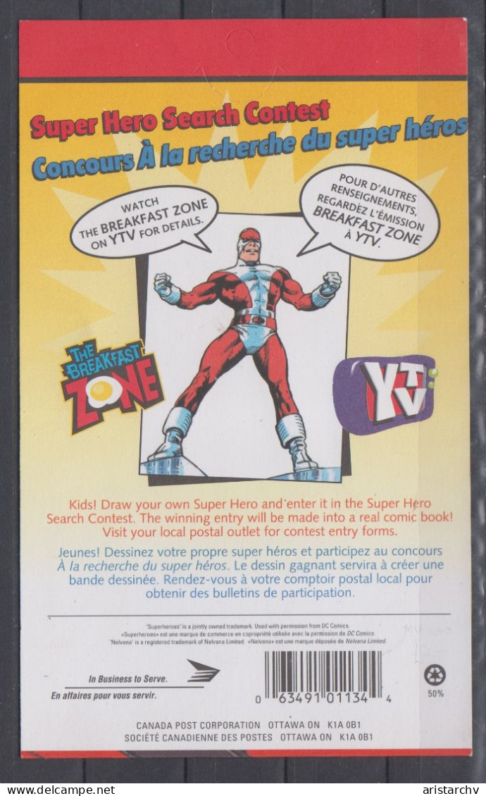 CANADA 1995 SUPERHEROES SUPERMAN COMICS BOOKLET - Full Booklets