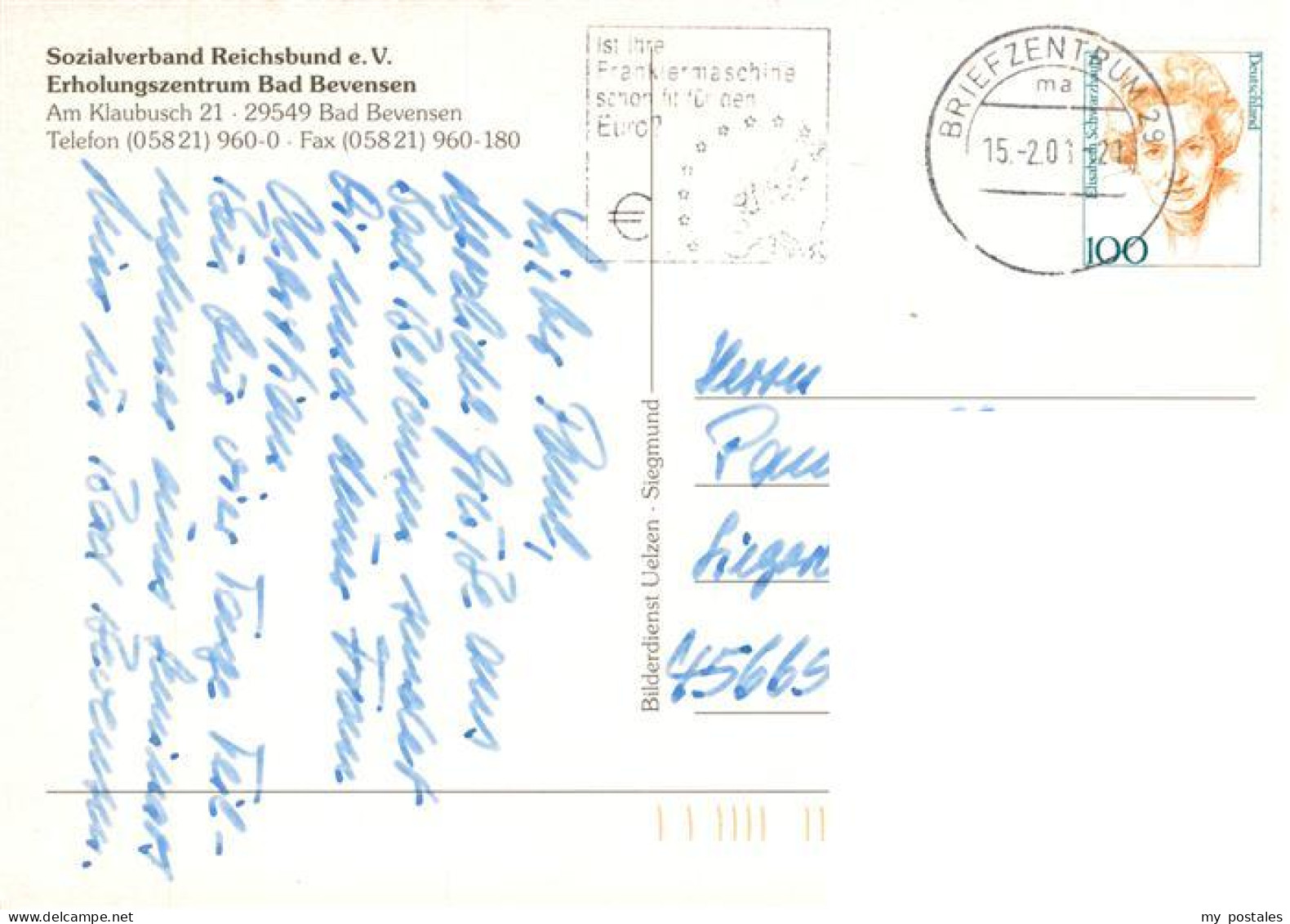 73917101 Bad Bevensen Sozialverband Reichsbund EV Erholungszentrum - Bad Bevensen