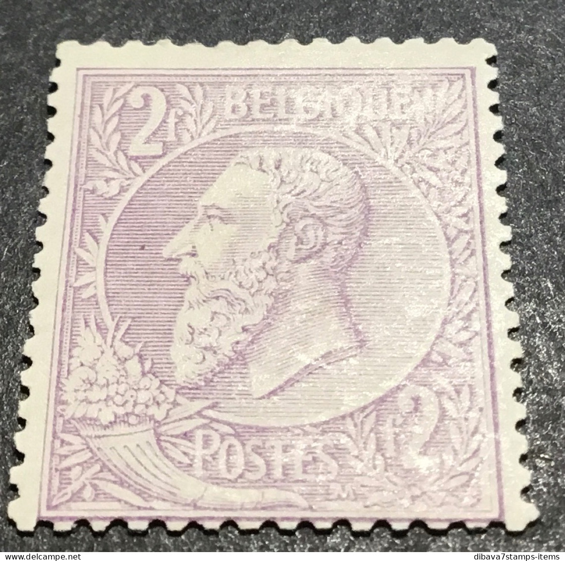 52b. Leopold Ll. 1886.MLH. Bien Centré! Papier Mince Satiné. - 1884-1891 Leopold II.