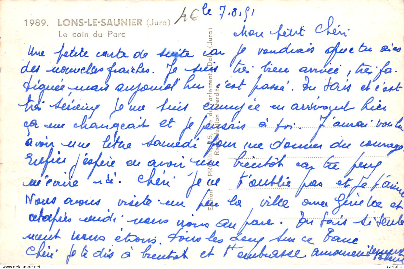 39-LONS LE SAUNIER-N°C-3636-E/0187 - Lons Le Saunier