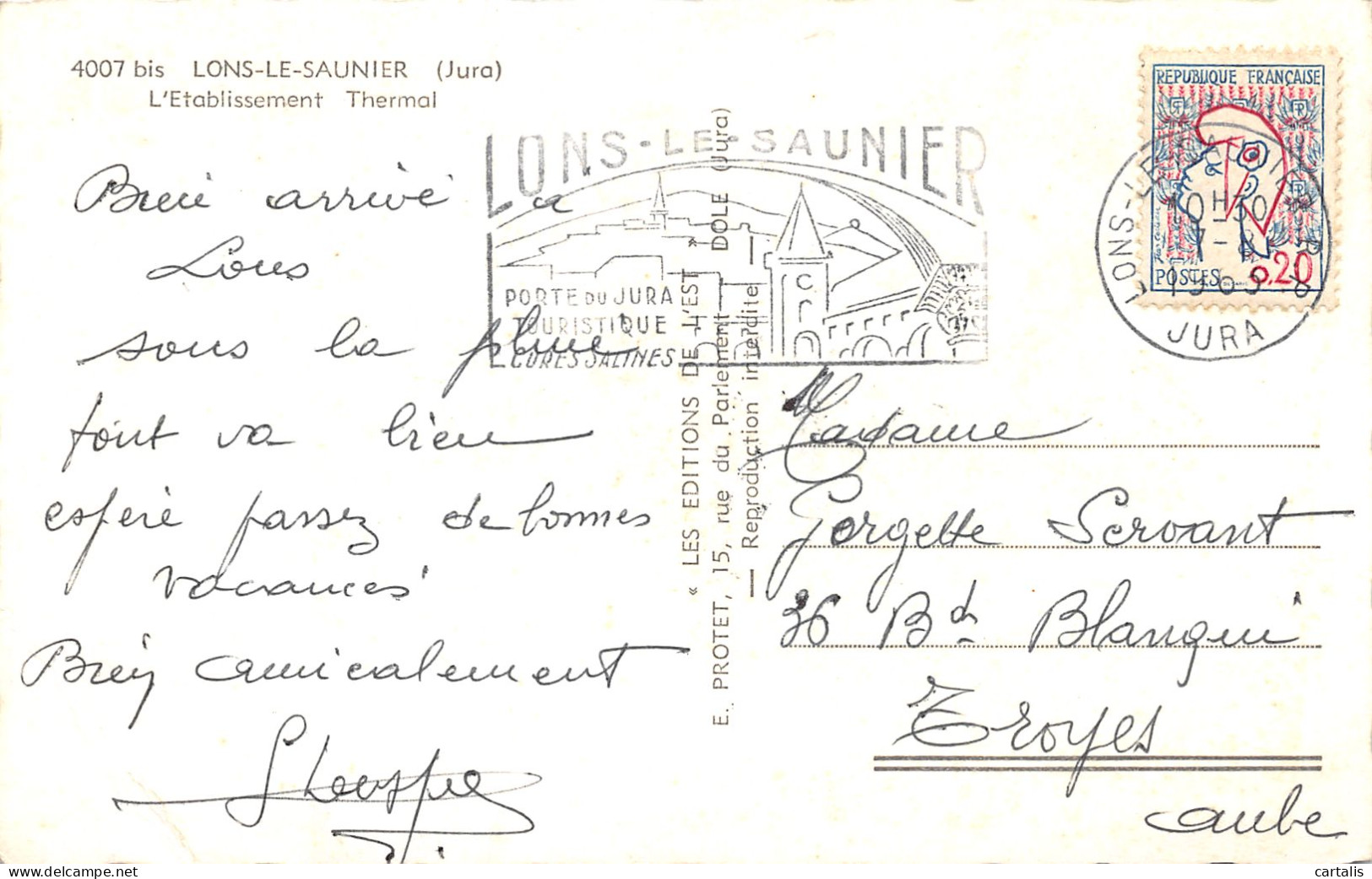 39-LONS LE SAUNIER-N°C-3636-E/0169 - Lons Le Saunier