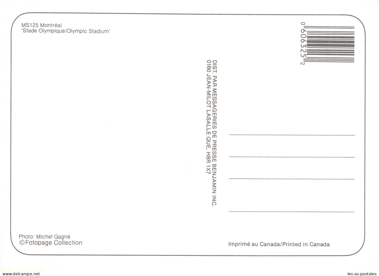 CANADA MONTREAL STADE OLYMPIC - Modern Cards