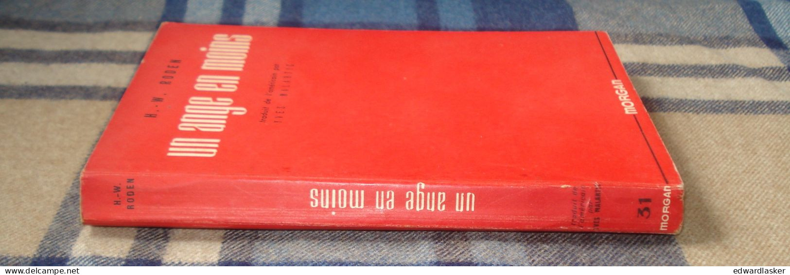 SERIE ROUGE : Un Ange En Moins /H.-W. Roden - EO Morgan 1949 - Bon état - Morgan