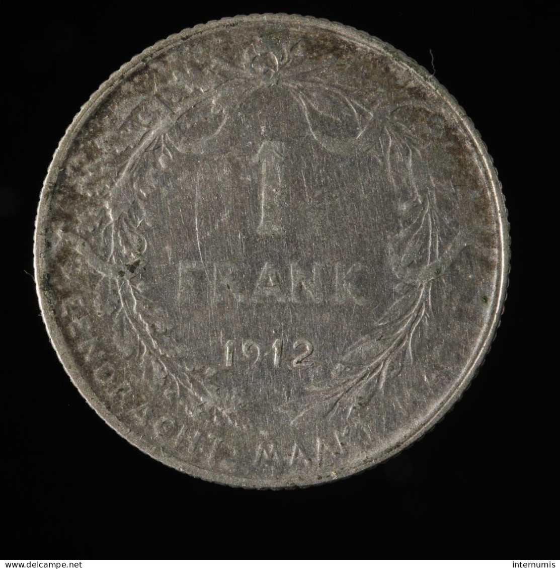  Belgique / Belgium, Albert I, 1 Frank, 1912, , Argent (Silver), TB+ (VF),
KM#73.1 - 1 Franc