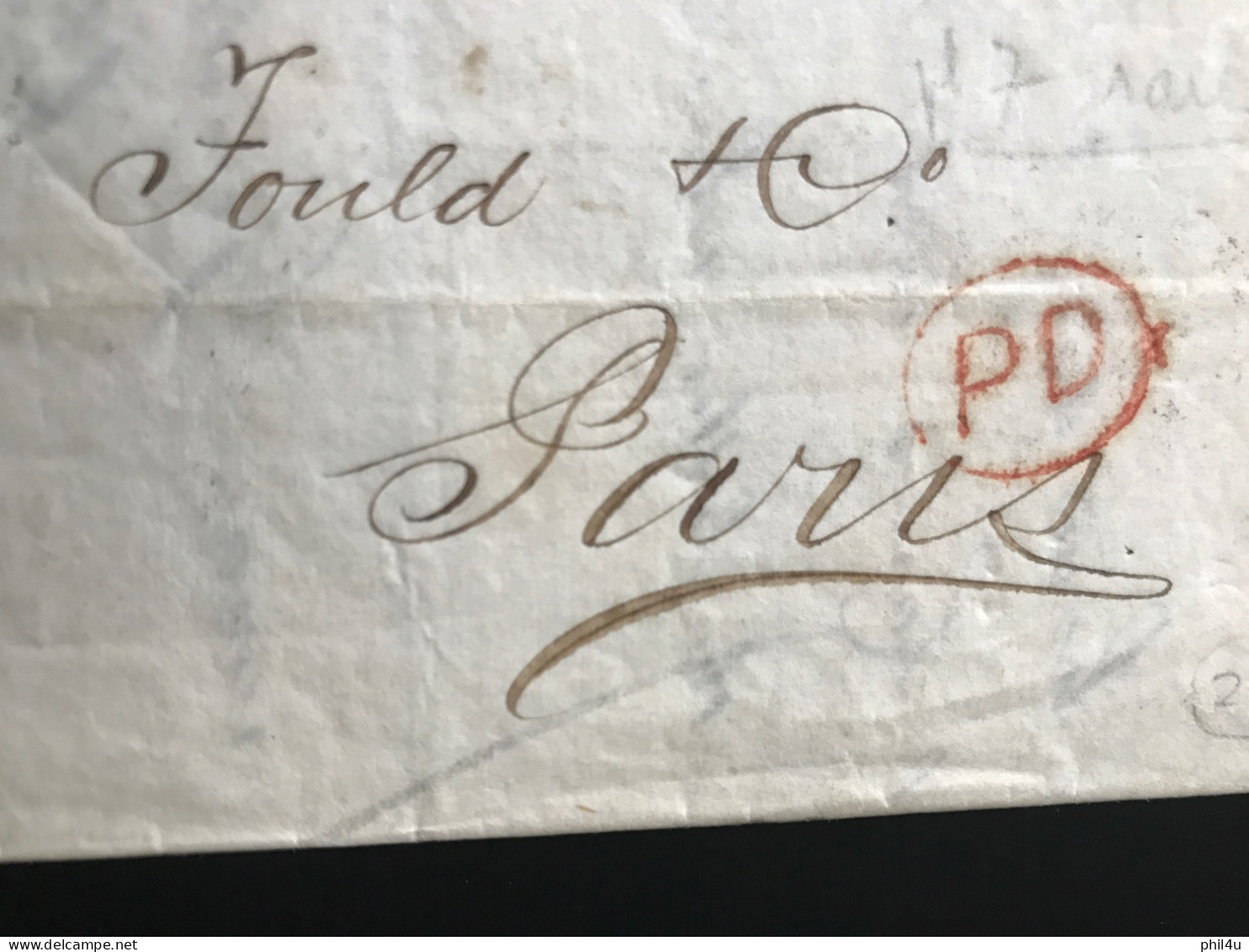 1866 letter sent to Paris see Photos