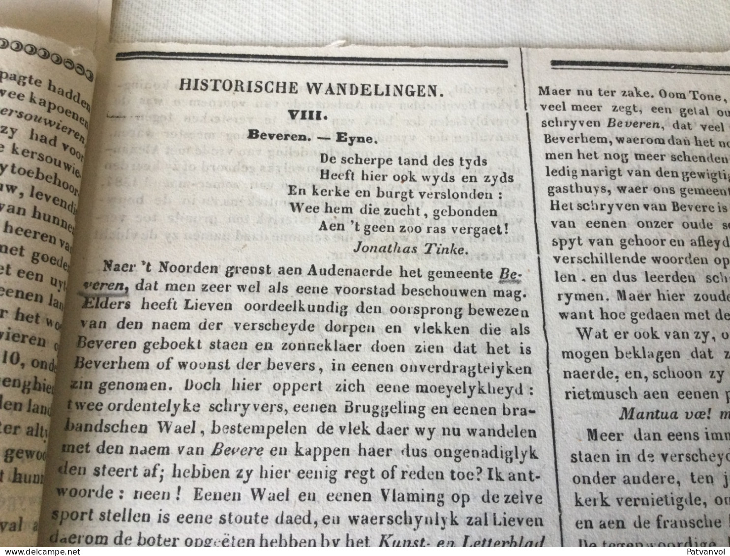 Historische En Geschiedkundige Wandeling Parmele -Beveren -Eine In 1839 !! - Oudenaarde