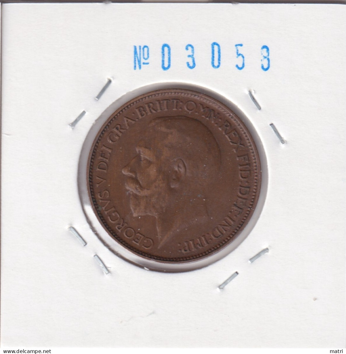 Great Britain 1/2 Penny 1921  Km#809 - C. 1/2 Penny