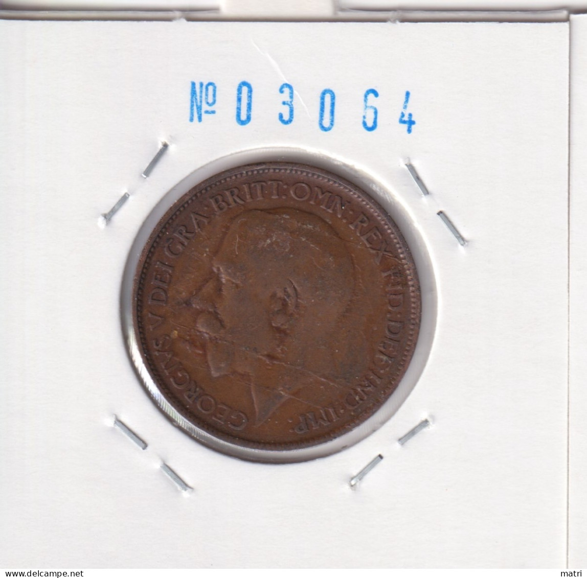 Great Britain 1/2 Penny 1920  Km#809 - C. 1/2 Penny