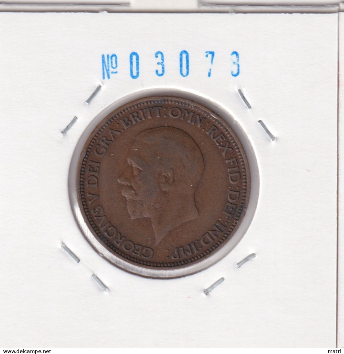 Great Britain 1/2 Penny 1930  Km#837 - C. 1/2 Penny