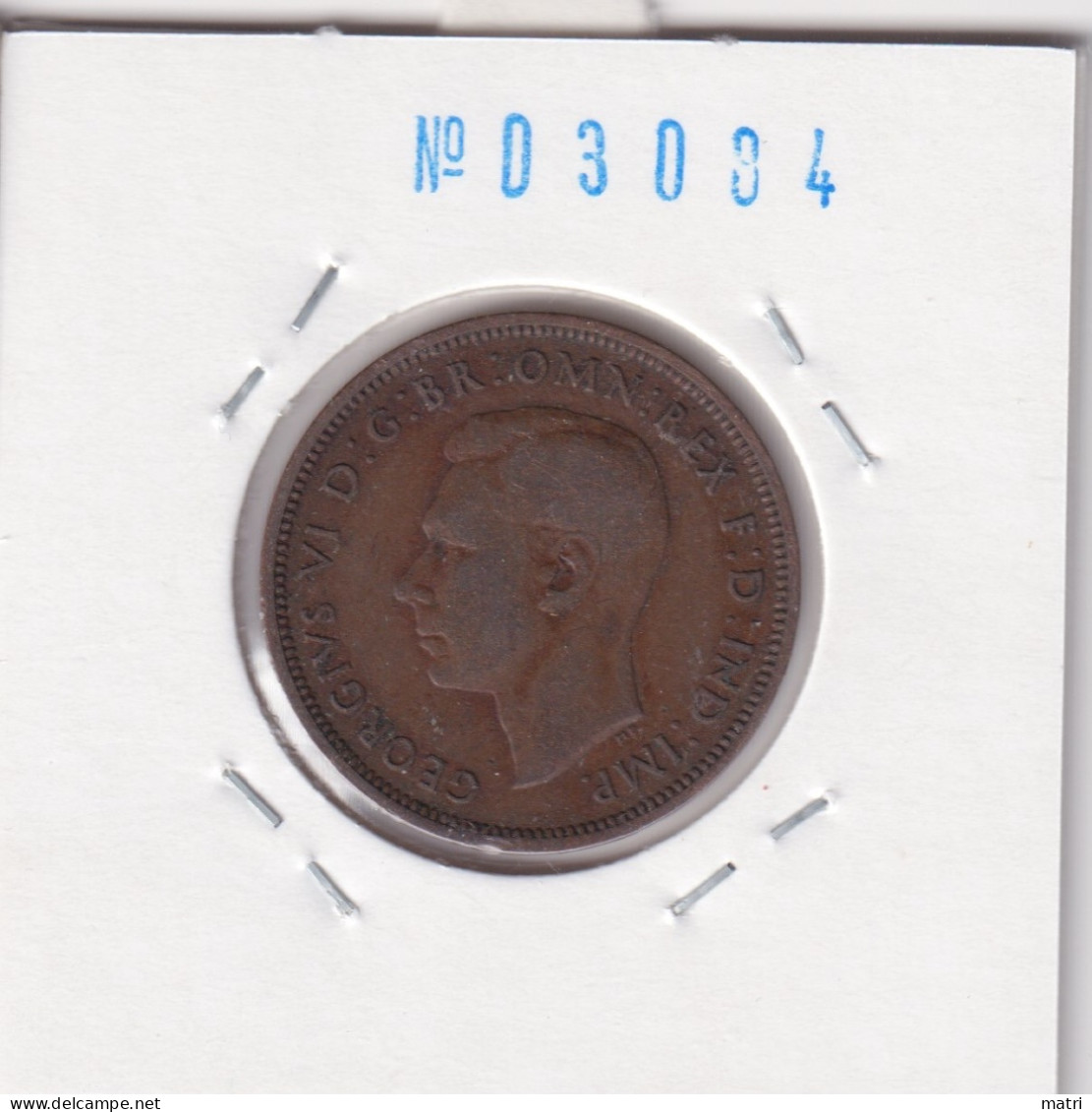 Great Britain 1/2 Penny 1938  Km#844 - C. 1/2 Penny