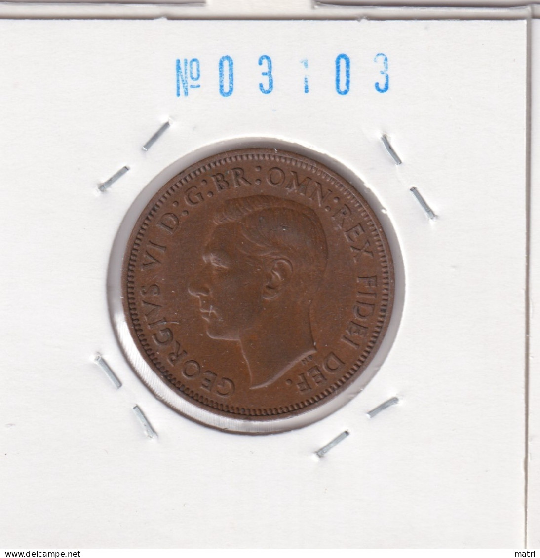 Great Britain 1/2 Penny 1949  Km#868 - C. 1/2 Penny