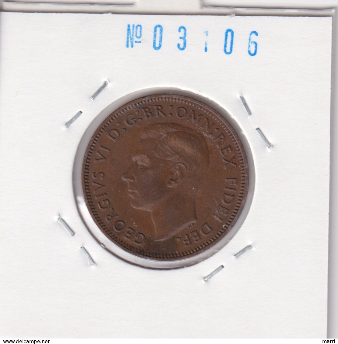 Great Britain 1/2 Penny 1951  Km#868 - C. 1/2 Penny