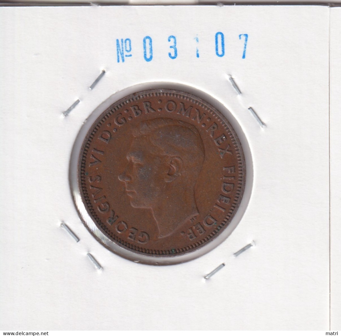 Great Britain 1/2 Penny 1952  Km#868 - C. 1/2 Penny