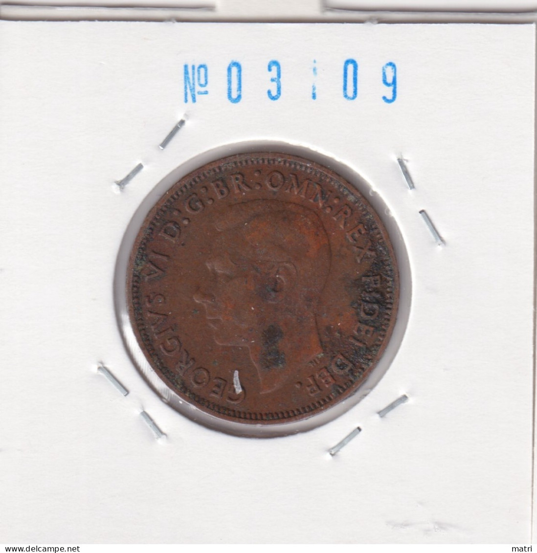 Great Britain 1/2 Penny 1952  Km#868 - C. 1/2 Penny