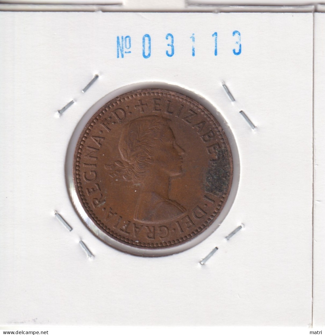 Great Britain 1/2 Penny 1954  Km#896 - C. 1/2 Penny