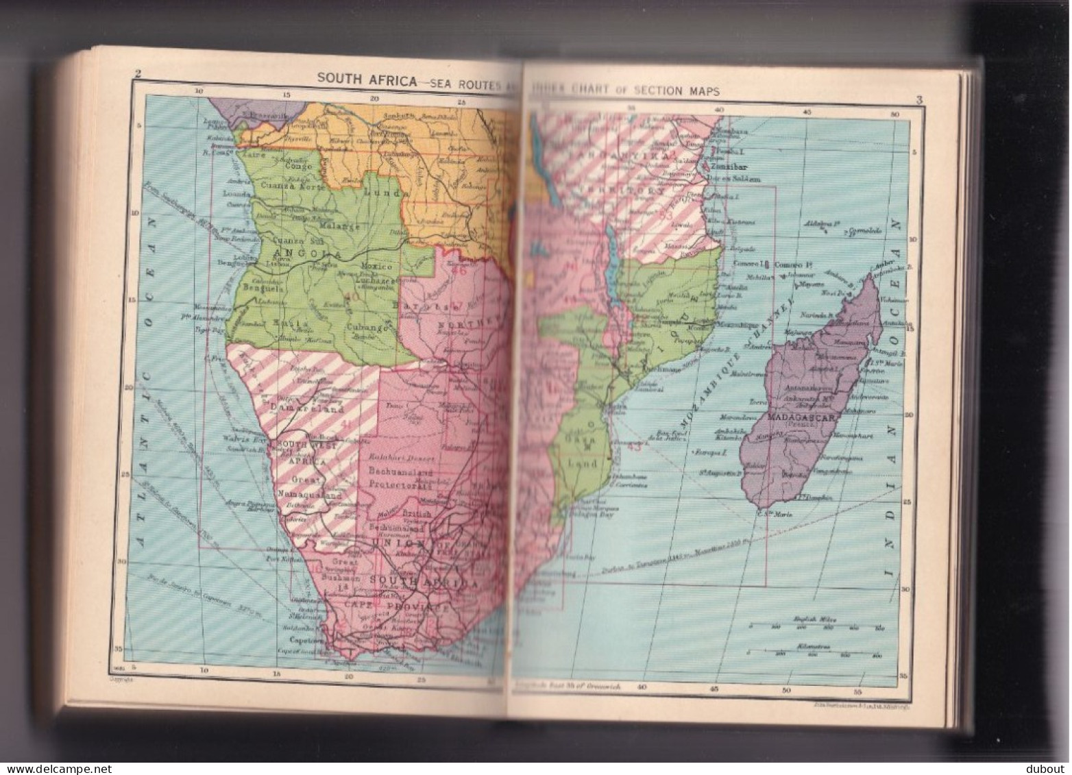 South and East African Year Book and Guide 1938 met talrijke kaarten achteraan  (W279)