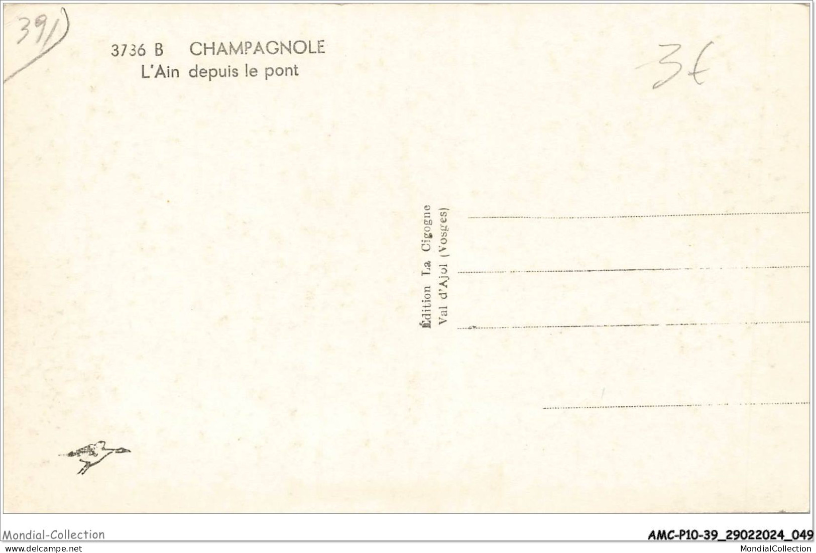 AMCP10-0922-39 - CHAMPAGNOLE - L'AIN Depuis Le Pont - Champagnole
