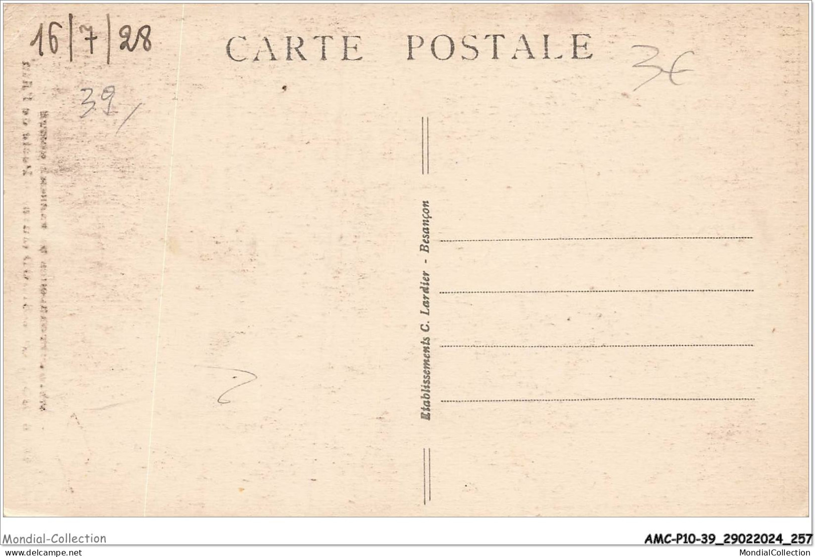 AMCP10-1026-39 - BOURG-DE-SIROD - Perte De L'AIN - Lons Le Saunier