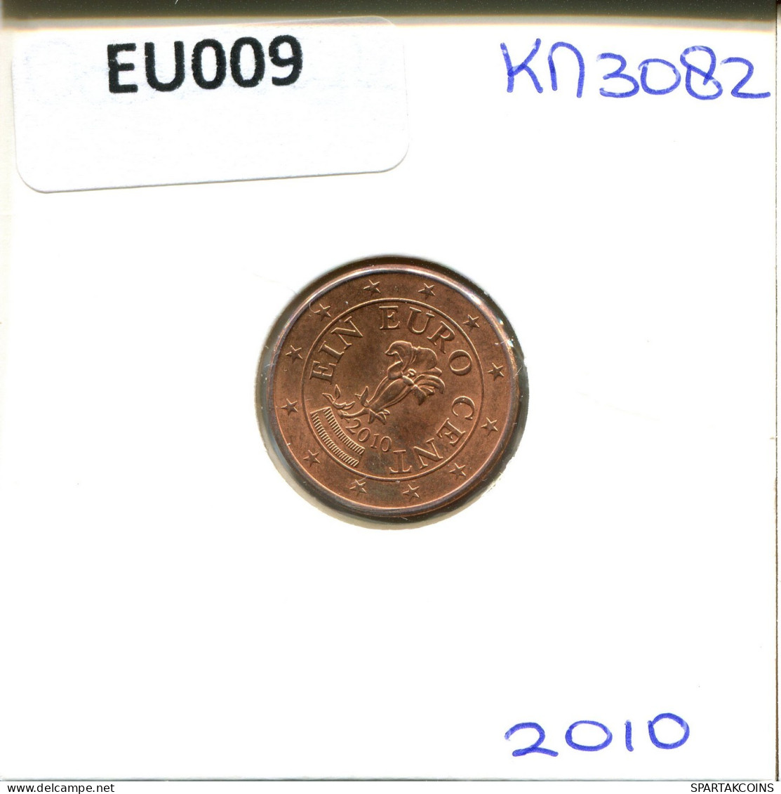 1 EURO CENT 2010 ÖSTERREICH AUSTRIA Münze #EU009.D.A - Austria