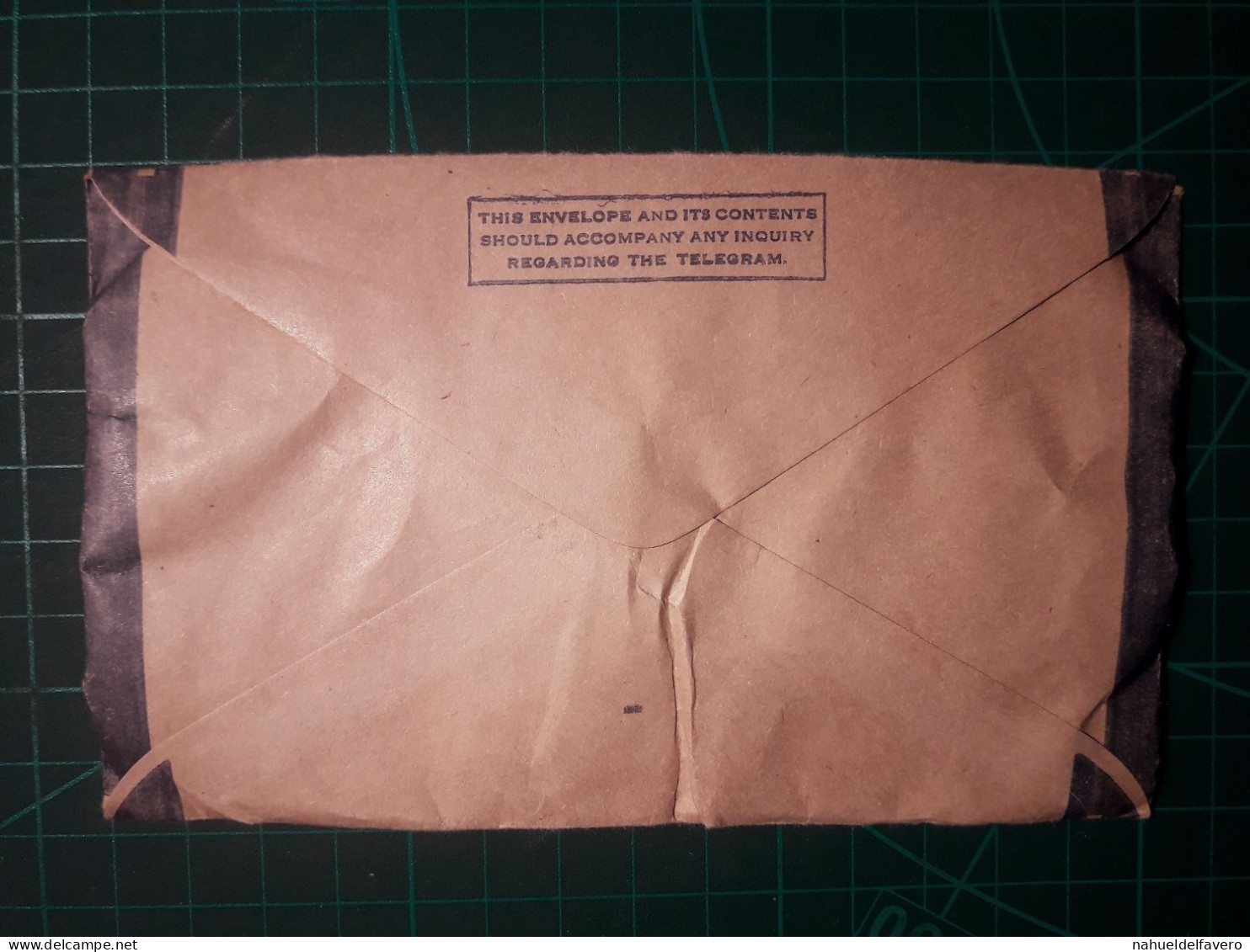 NOUVELLE ZÉLANDE. Petite Enveloppe Dans Laquelle La Poste Vous Envoyait Des Télégrammes Dans Les Années 60. - Used Stamps