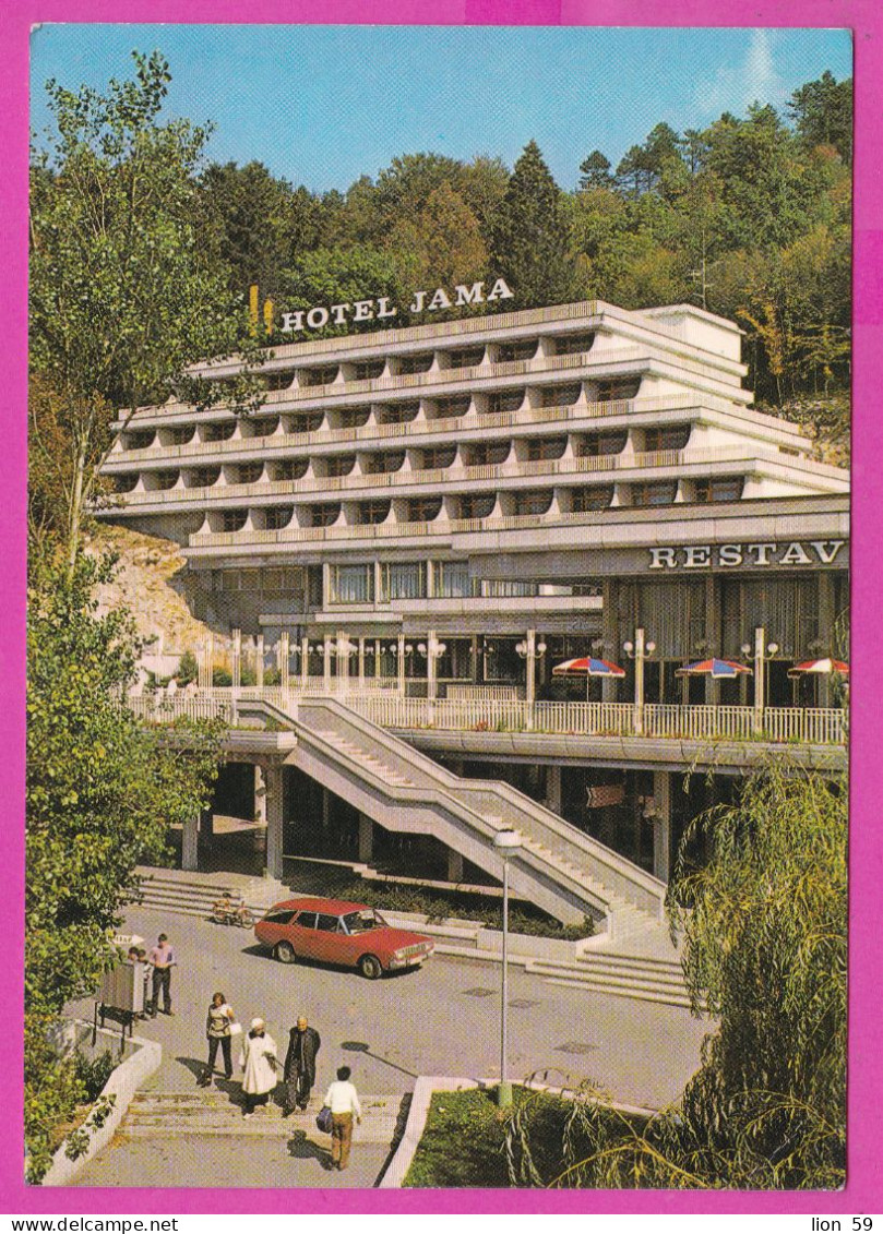 294893 / Yugoslavia Postojna Town (Slovenia) Hotel Jama PC 1981 USED 5.60(Din) City Views Travnik (Bosnia And Herzegovin - Briefe U. Dokumente