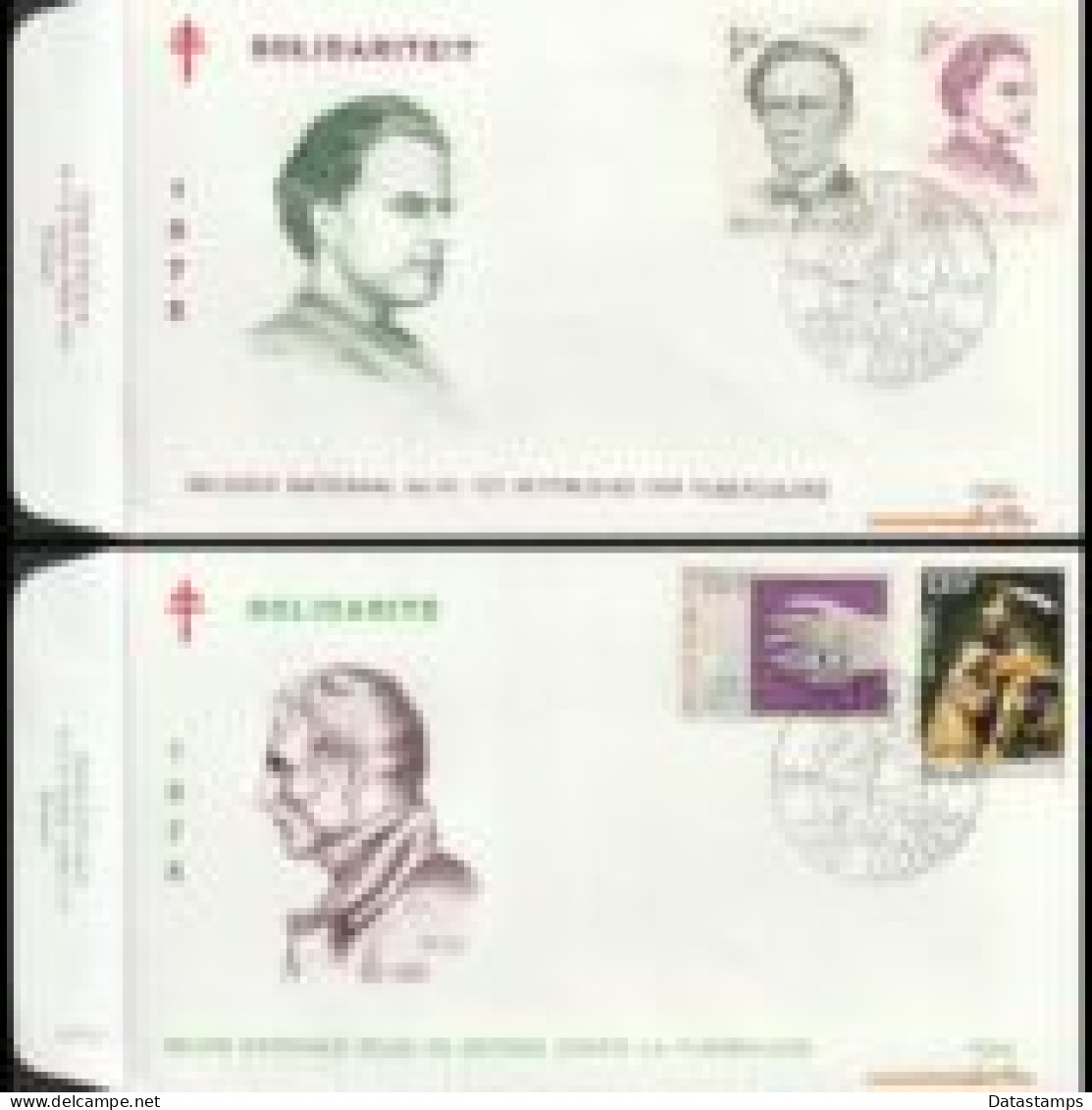 België 1975 - Mi:1837/1840, Yv:1780/1783, OBP:1785/1788, Fdc - O - Solidariteit  - 1971-1980