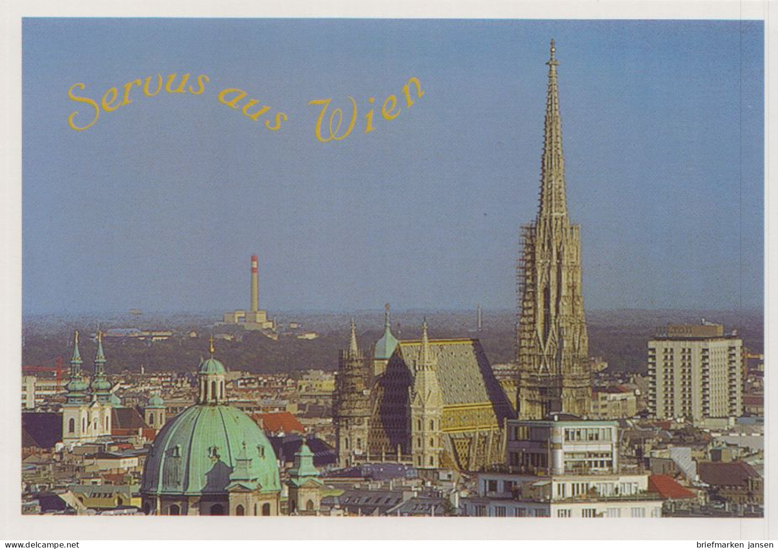 Österreich, Postkarte Mi.Nr. P 544/3 Kaiserin Elisabeth / Stadtpanarama Wien - Briefkaarten