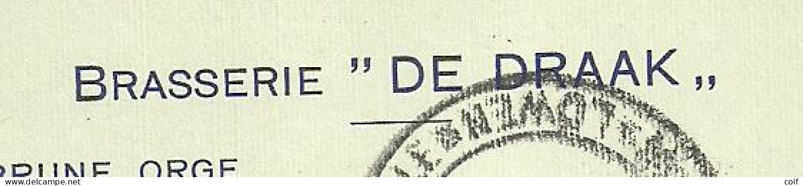 BZ13 Op Kaart BRASSERIE DE DRAAK WILSELE Met Stempel LOWEN-LEUVEN 1 + GEPRUFT LOWEN - OC1/25 Generalgouvernement 