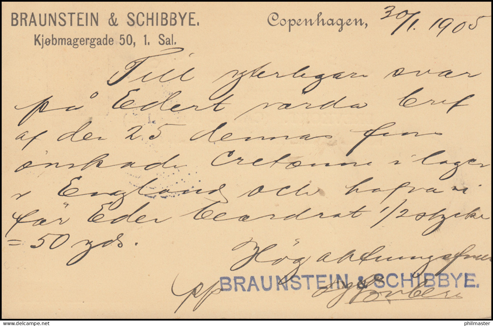 Dänemark Postkarte Wappen Im Oval 10 Öre, KJOBENHAVN 30.1.1905 Nach HELSINKI - Postal Stationery