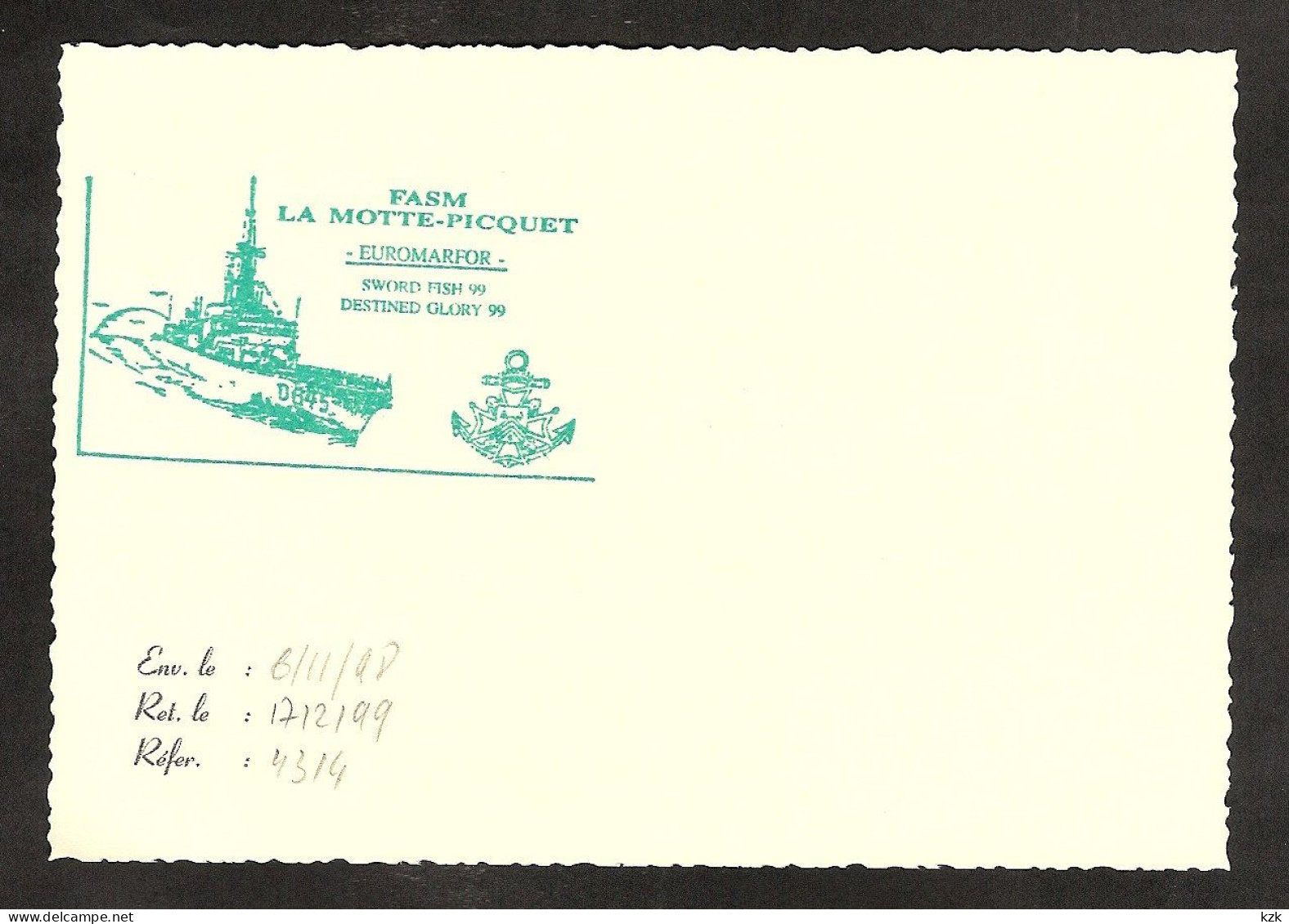 3 02	151	-	Frégate La Motte-Picquet - Correo Naval
