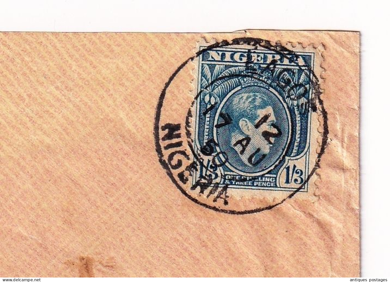 Lettre Nigeria Lagos 1950 Beauvais Oise British Colony King George VI - Nigeria (...-1960)