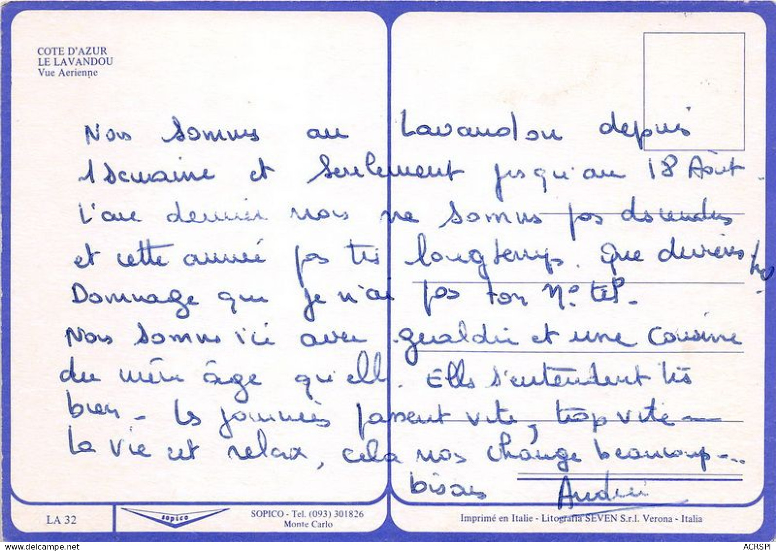 Cote D Azur LE LAVANDOU Vue Aerienne(SCAN RECTO VERSO)MA0046 - Le Lavandou