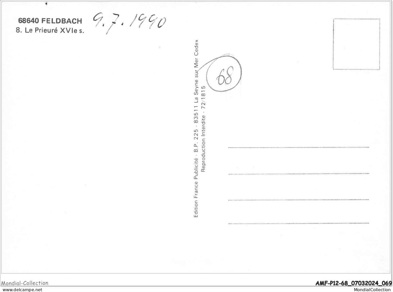 AMFP12-0960-68 - FELDBACH - La Prieuré XVIè Siècle - Altkirch