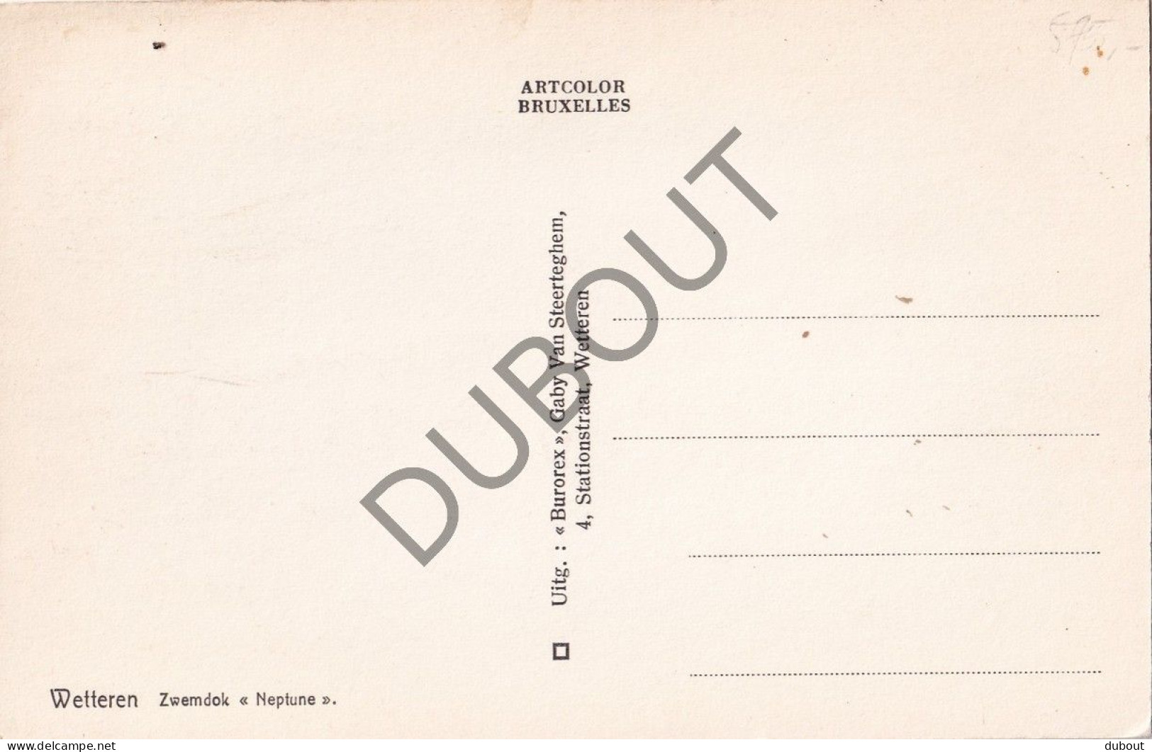 Postkaart/Carte Postale - Wetteren - Zwemdok  (C6232) - Wetteren