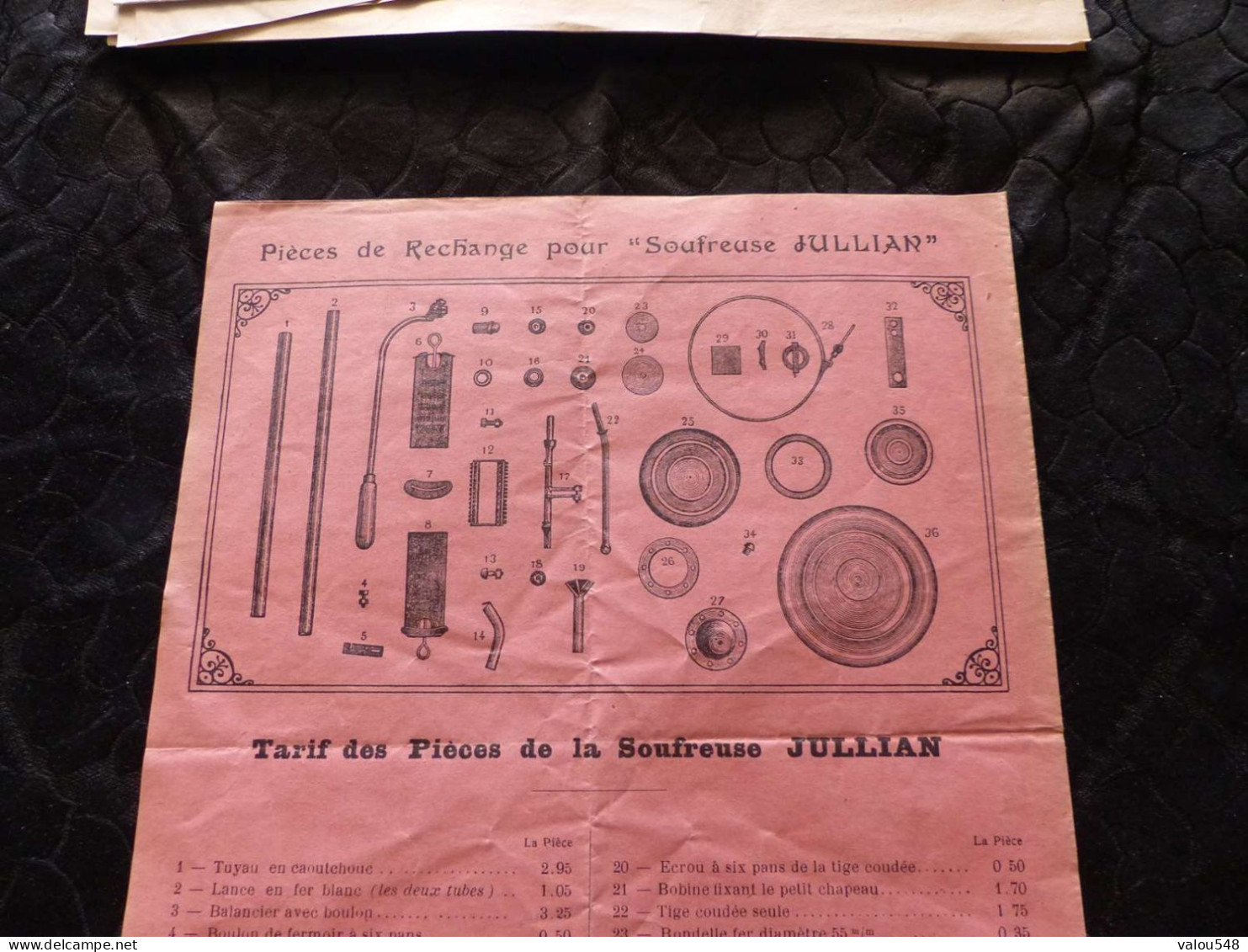 VP-822 ,  Catalogue Tarif Général 1930 , Manufacture Spéciale De Pièces De Rechange Pour Pulvérisateurs, IMBERT, Béziers - Landbouw