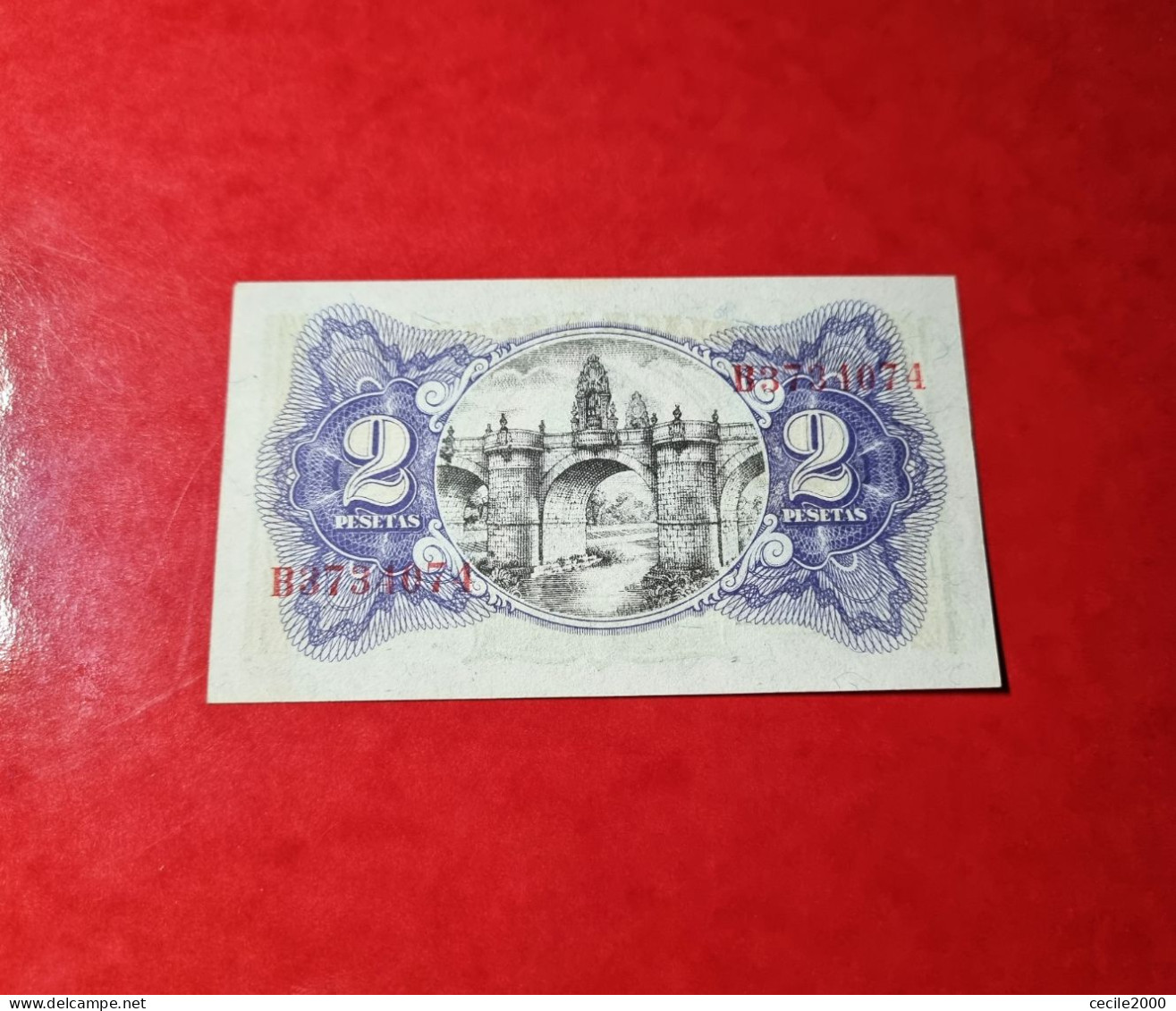 SERIE B** BILLETE ESPAÑA 2 PESETAS 1938 SIN CIRCULAR SC/ UNCIRCULATED UNC SPAIN BANKNOTE *COMPRAS MULTIPLES CONSULTAR* - 1-2 Pesetas