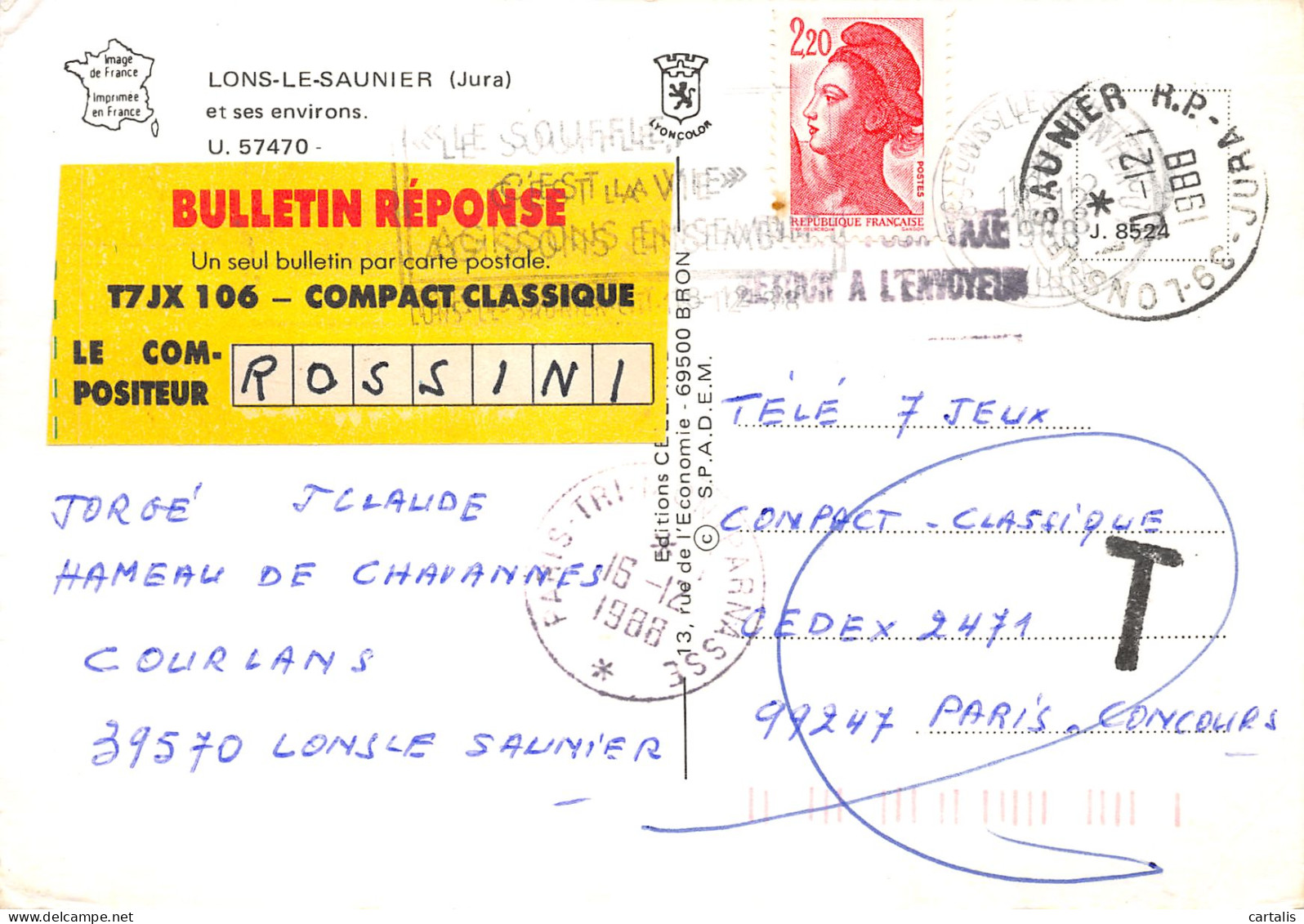 39-LONS LE SAUNIER-N°C-3644-D/0055 - Lons Le Saunier