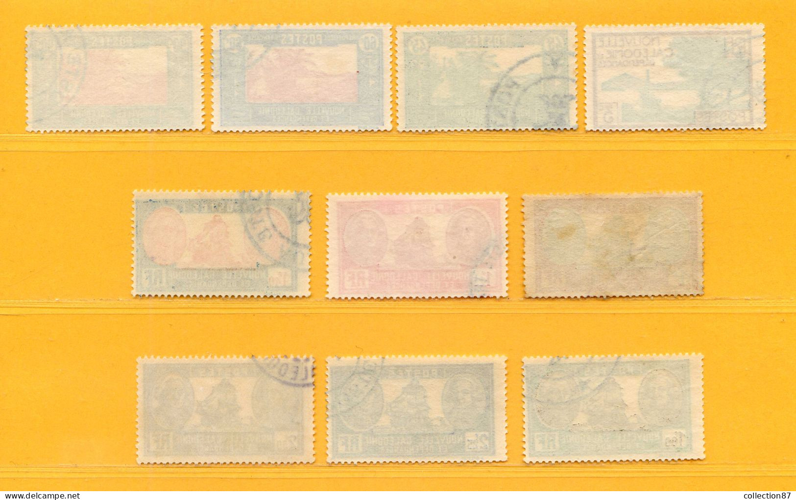 REF102 > NOUVELLE CALEDONIE > N° 180 - 189 Ø - Oblitéré Dos Visible > Used Ø - NCE - - Used Stamps