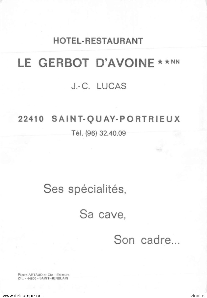 P-24-T.H : 6859 : HOTEL RESTAURANT LE GERBOT-D'AVOINE. SAINT-QUAY-PORTRIEUX. J-C. LUCAS - Saint-Quay-Portrieux