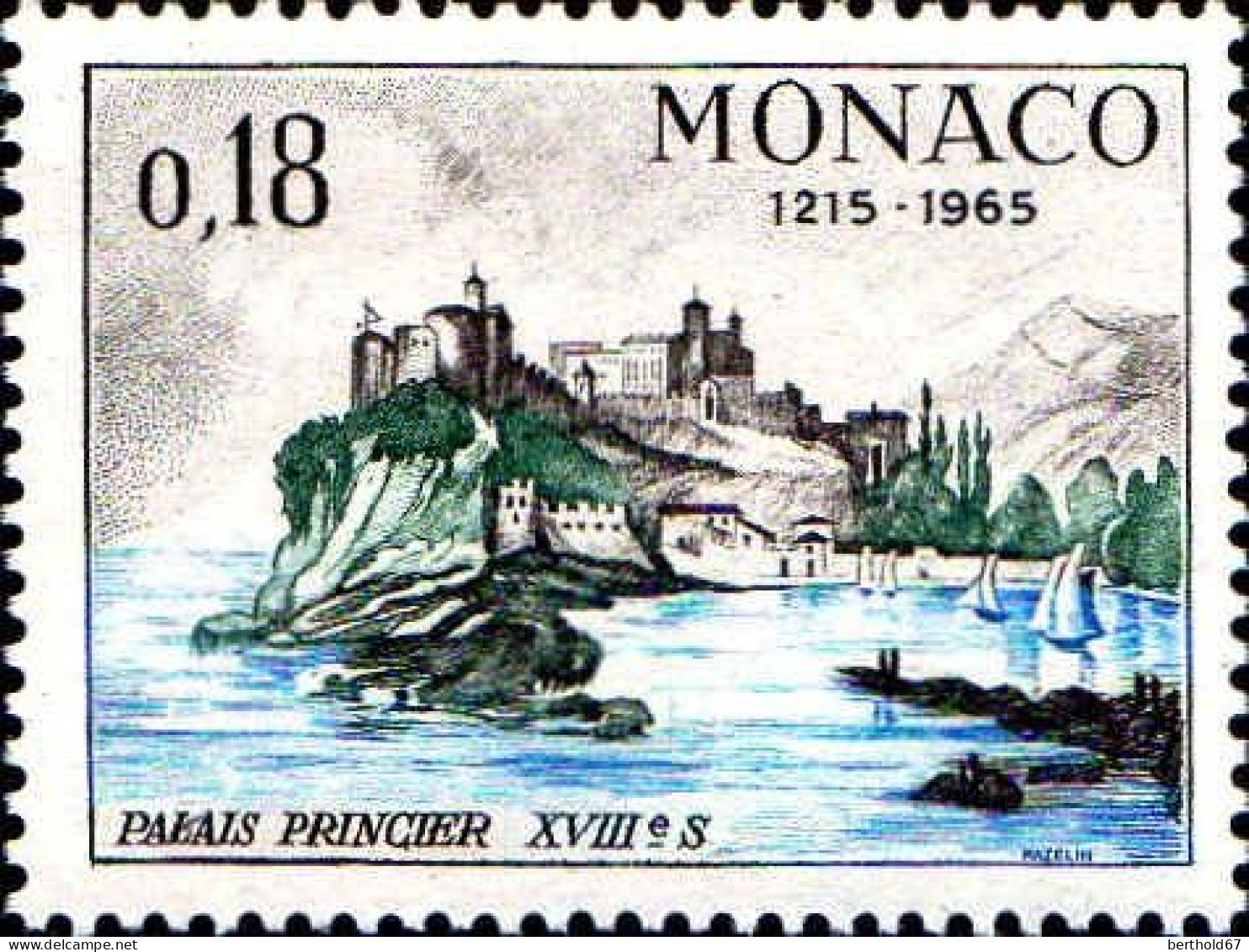 Monaco Poste N** Yv: 677/682 750.Anniversaire Du Palais Princier - Nuovi