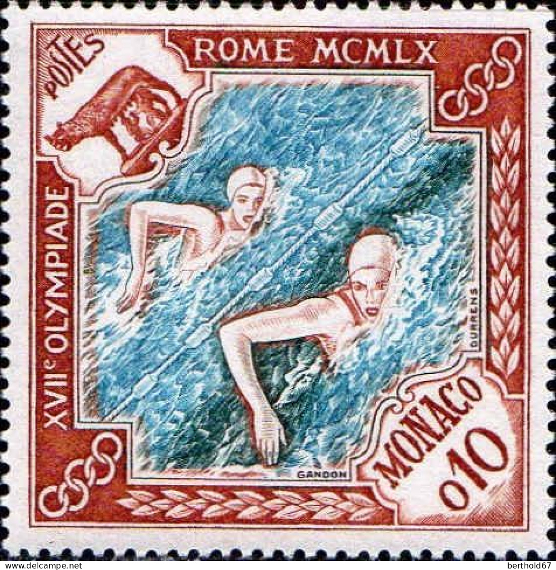 Monaco Poste N** Yv: 532/537 Jeux Olympiques Rome & Squaw-Valley - Neufs