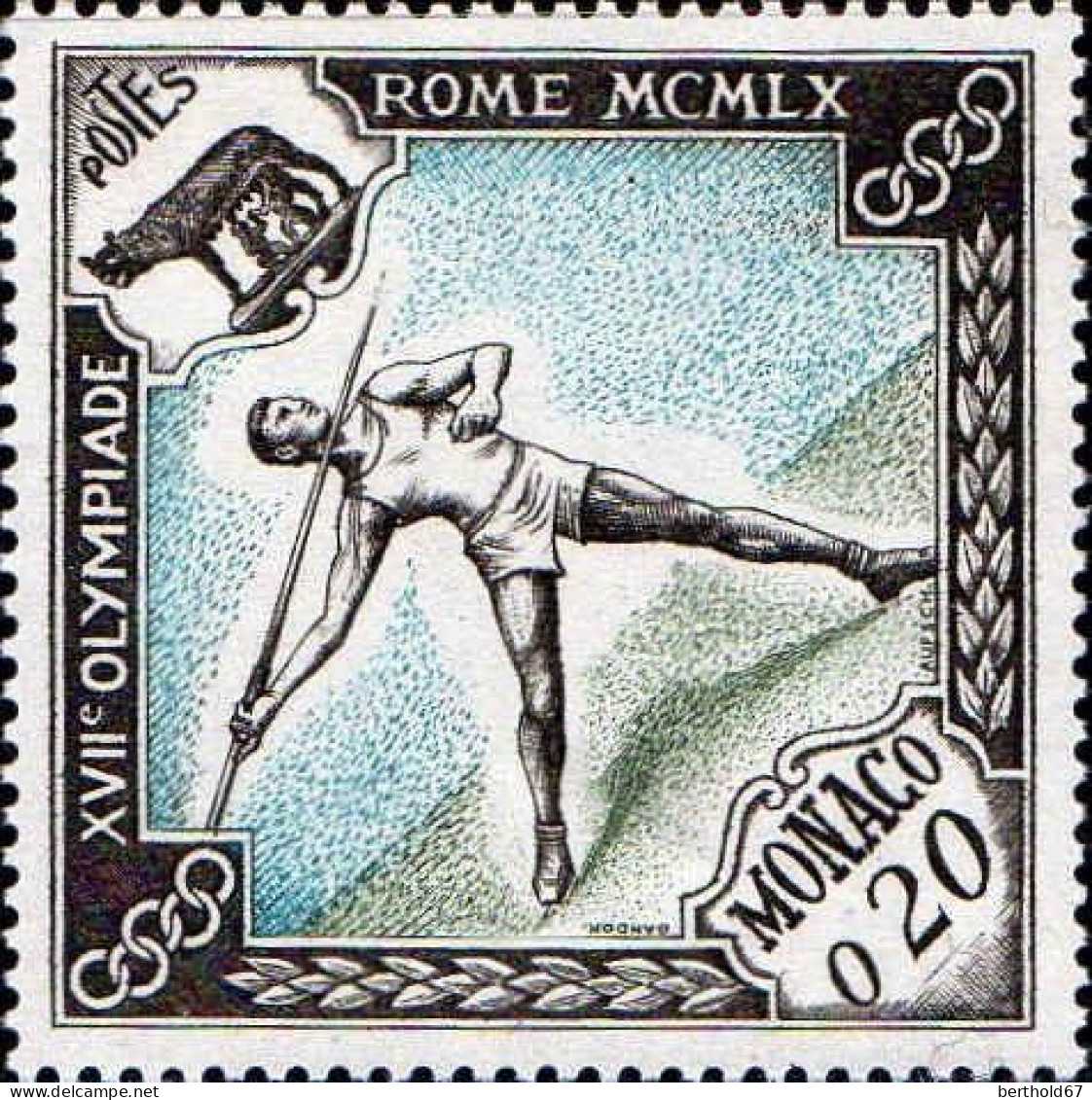 Monaco Poste N** Yv: 532/537 Jeux Olympiques Rome & Squaw-Valley - Neufs